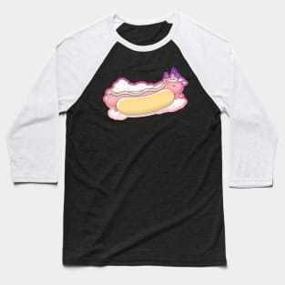 Hotdog Unicorn Baseball T-Shirt